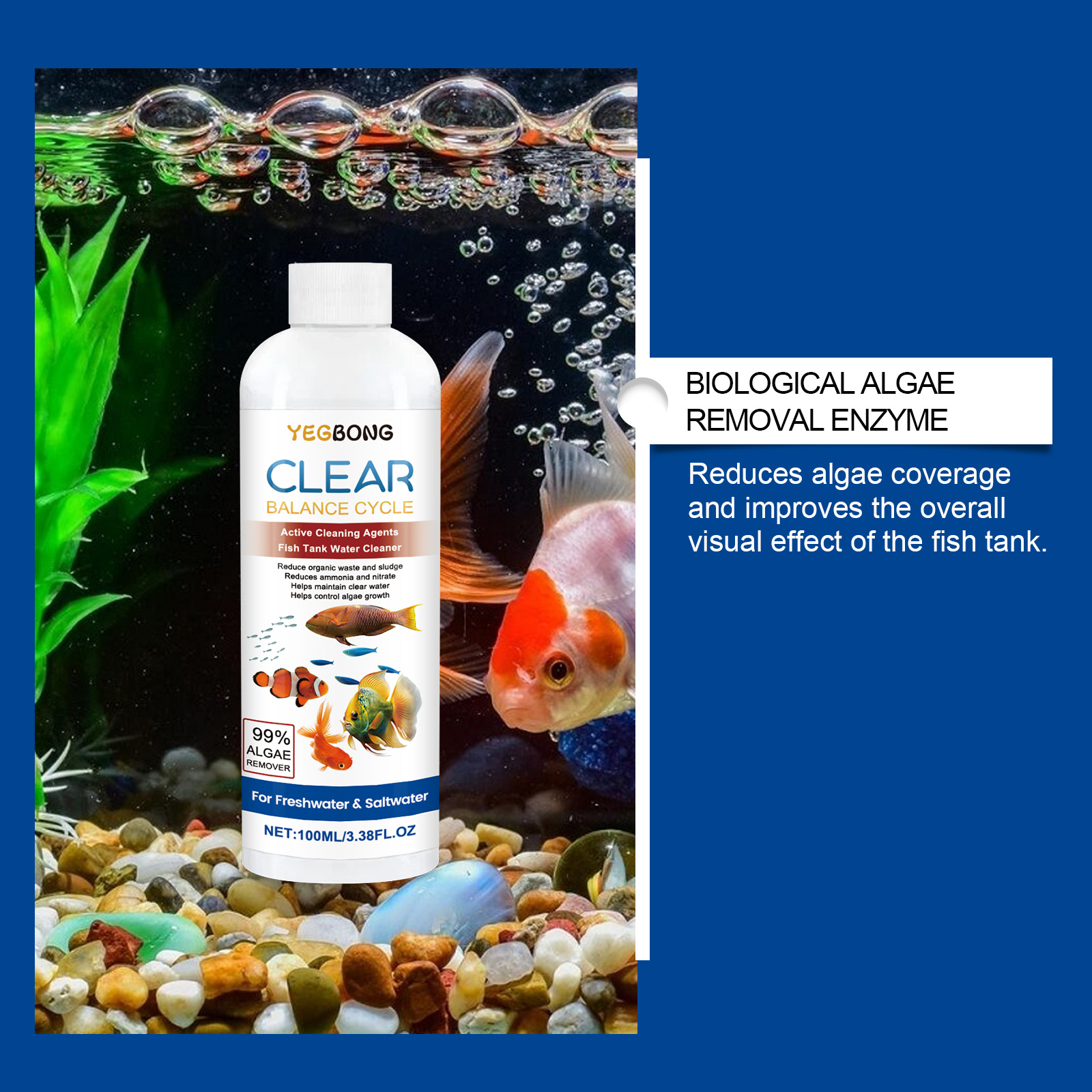 Aquarium Water Clarifier 100ml - огляд і ціна Ocean Aquarium
