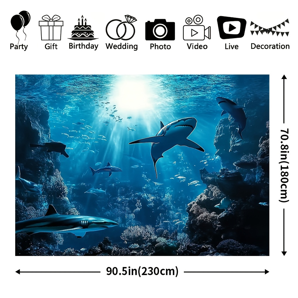 Majestic Deep Sea Shark Wall T - огляд і ціна Ocean Aquarium